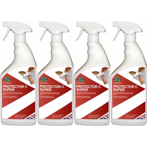 Protector C Super Insect Killer Spray and Growth Regulator 4 x 500ml